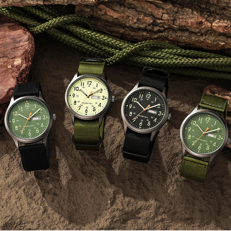 ⏳Time-Limited Special⏰Men's Quartz Watch with Luminous Display – Dual Glow, 30M Water Resistant, Date Window 🕶️