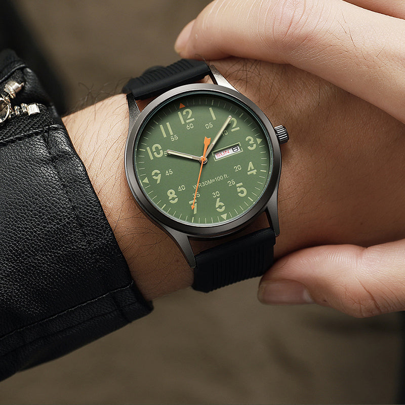 ⏳Time-Limited Special⏰Men's Quartz Watch with Luminous Display – Dual Glow, 30M Water Resistant, Date Window 🕶️
