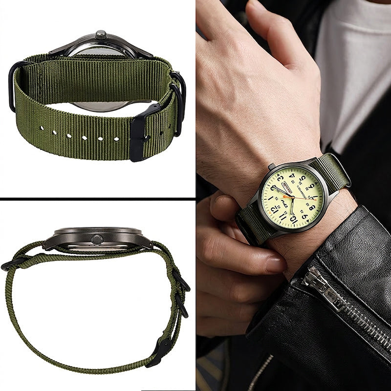 ⏳Time-Limited Special⏰Men's Quartz Watch with Luminous Display – Dual Glow, 30M Water Resistant, Date Window 🕶️