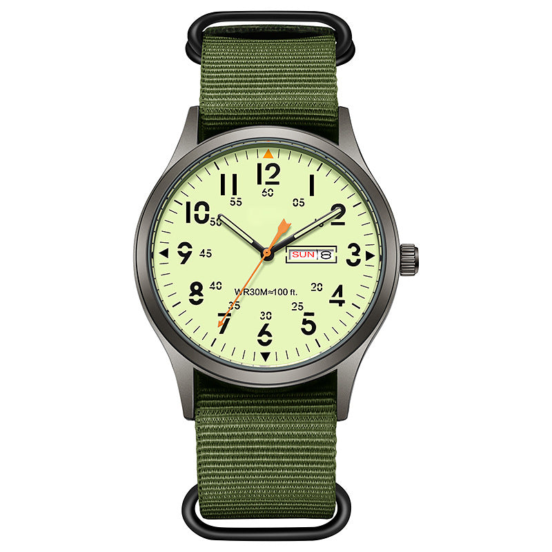 ⏳Time-Limited Special⏰Men's Quartz Watch with Luminous Display – Dual Glow, 30M Water Resistant, Date Window 🕶️