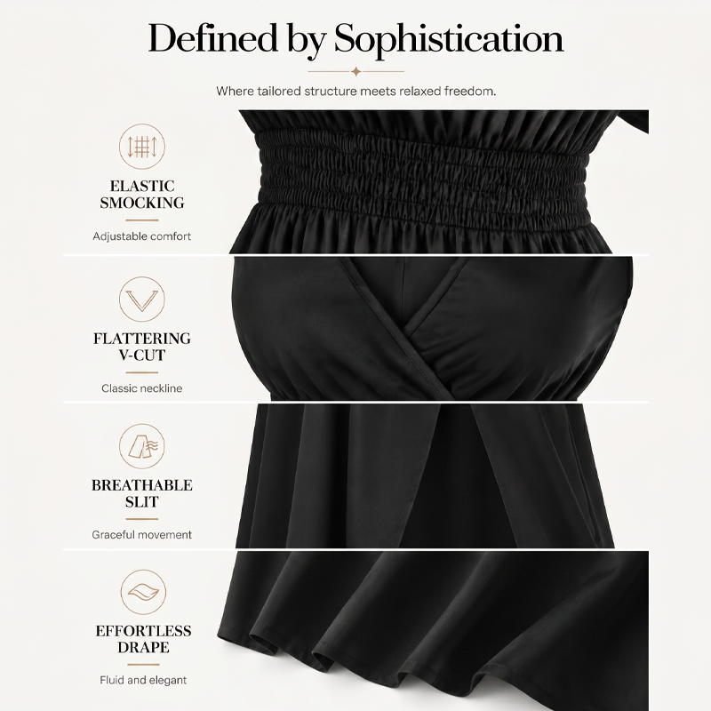 ⏳Time-Limited Special⏰Women's Summer V-Neck Side Slit Maxi Dress