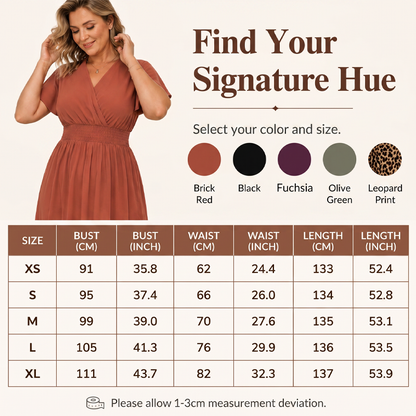 ⏳Time-Limited Special⏰Women's Summer V-Neck Side Slit Maxi Dress