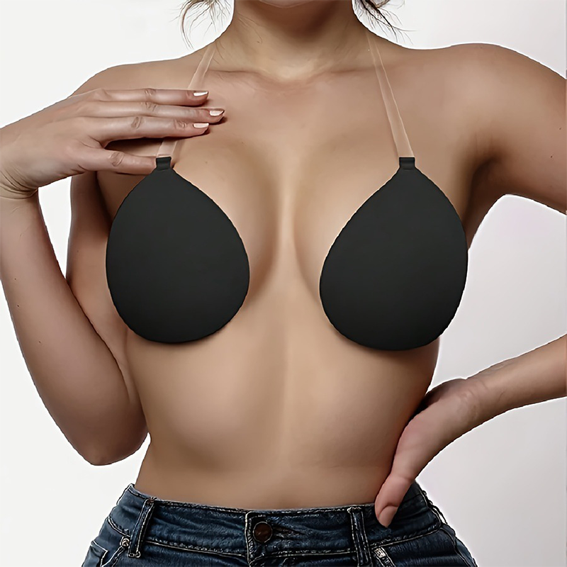 ⏳Limited-time 50% off⏰Halter Neck Teardrop Silicone Invisible Bra👙