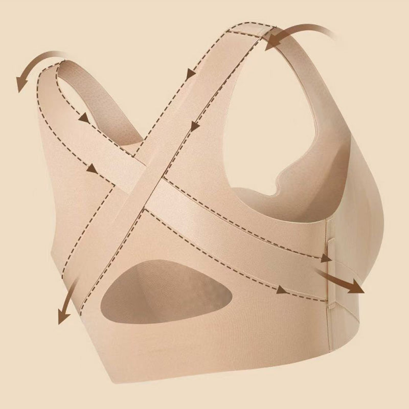 🎉FLASH DEAL 45% OFF – Posture-Support Front-Closure Bra · 50K+ SOLD! · Seamless, Soft Fabric, Invisible Under Clothes, All-Day Comfort 🤸‍♀️