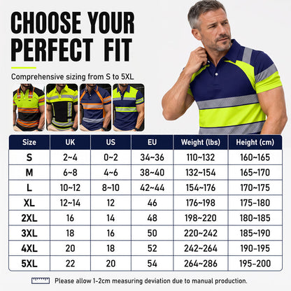 ⏳Time-Limited Special⏰Men's High Visibility Round-Neck Top – Breathable & reflective – Perfect for work, cycling or night activities – safe and comfortable 🌙💪✨