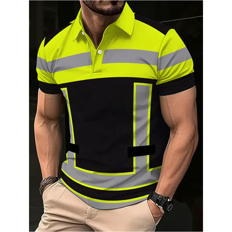 ⏳Time-Limited Special⏰Men's High Visibility Round-Neck Top – Breathable & reflective – Perfect for work, cycling or night activities – safe and comfortable 🌙💪✨