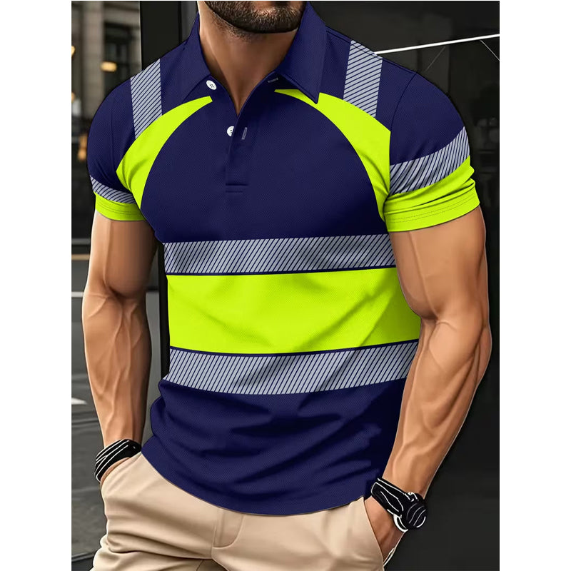⏳Time-Limited Special⏰Men's High Visibility Round-Neck Top – Breathable & reflective – Perfect for work, cycling or night activities – safe and comfortable 🌙💪✨