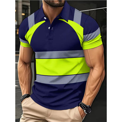 ⏳Time-Limited Special⏰Men's High Visibility Round-Neck Top – Breathable & reflective – Perfect for work, cycling or night activities – safe and comfortable 🌙💪✨
