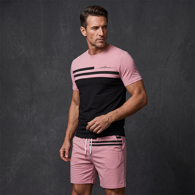 ⏳Time-Limited Special⏰Men's Casual Short Sleeve T-Shirt & Shorts Set 🩳