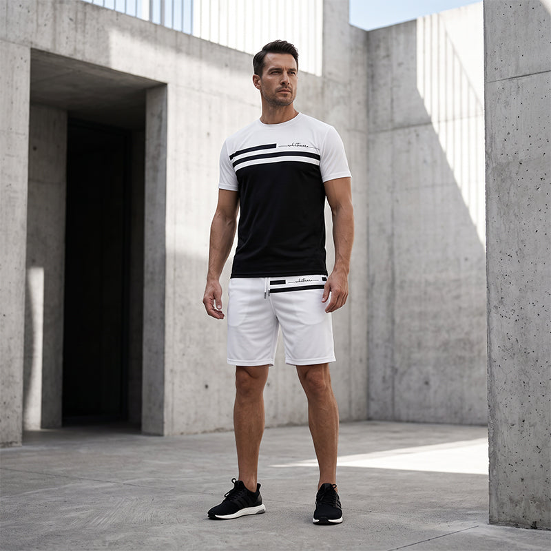 ⏳Time-Limited Special⏰Men's Casual Short Sleeve T-Shirt & Shorts Set 🩳