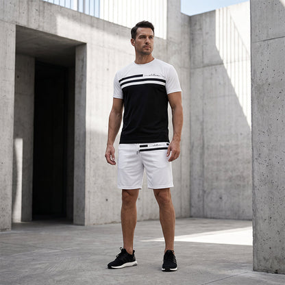 ⏳Time-Limited Special⏰Men's Casual Short Sleeve T-Shirt & Shorts Set 🩳
