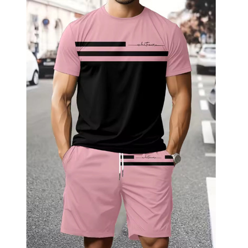 ⏳Time-Limited Special⏰Men's Casual Short Sleeve T-Shirt & Shorts Set 🩳