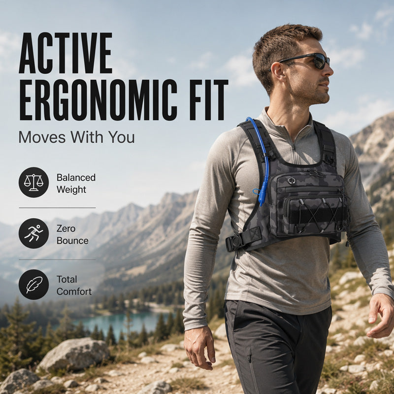 💥 Gear Within Reach | Men's Waterproof Tactical Chest Vest Pack
