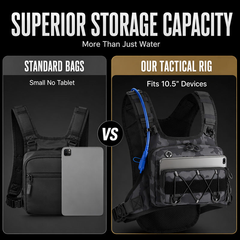 💥 Gear Within Reach | Men's Waterproof Tactical Chest Vest Pack