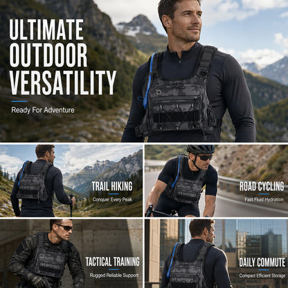 💥 Gear Within Reach | Men's Waterproof Tactical Chest Vest Pack