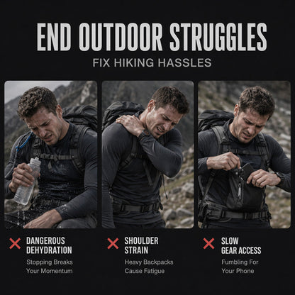 💥 Gear Within Reach | Men's Waterproof Tactical Chest Vest Pack