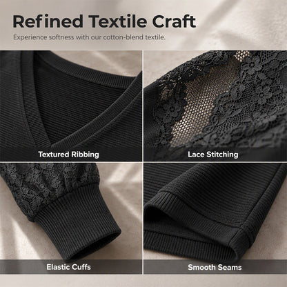 💥Women's Elegant V-Neck Knit Sweater
