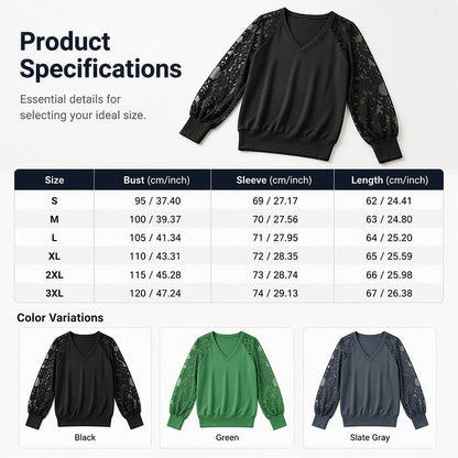 💥Women's Elegant V-Neck Knit Sweater