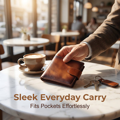 🔥🎁50K Over Sold!!!Men's Vintage RFID Blocking Wallet