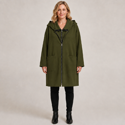 🧥 Double-Zip Detail, Easy Mid-Length Coverage | Women's Hooded Jacket