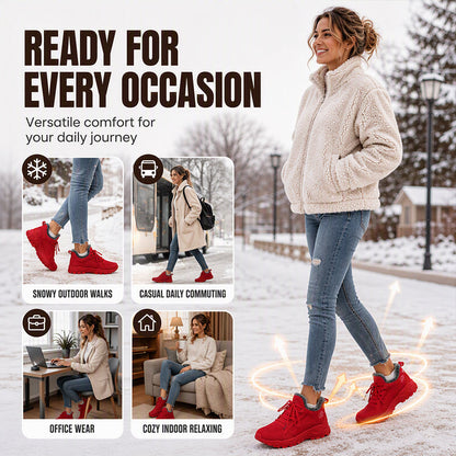 Women's Warm Winter Knit Sneakers