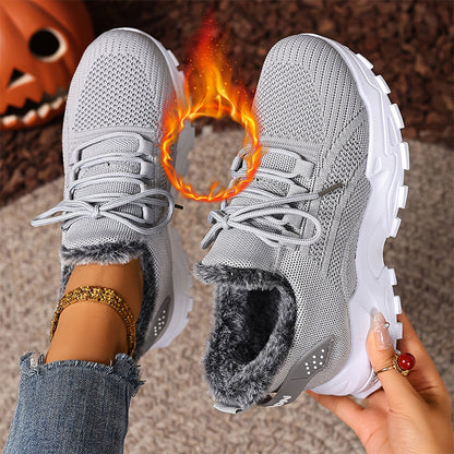 Women's Warm Winter Knit Sneakers