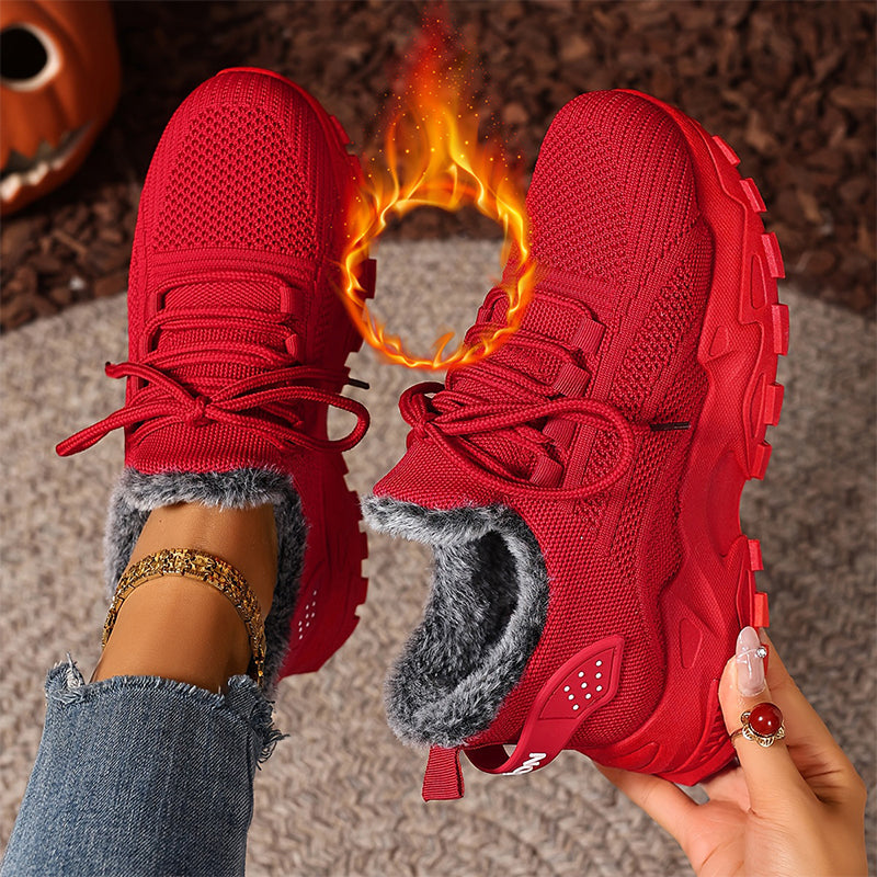 Women's Warm Winter Knit Sneakers