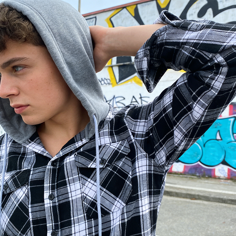 🧢Men's Plaid Flannel Hooded Shirt Jacket – Warm, Comfortable & Effortlessly Stylish