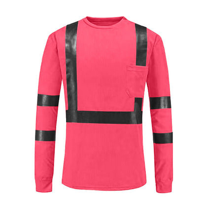 🦺 Stay Seen, Stay Comfortable | Men's High-Visibility Reflective Work Top
