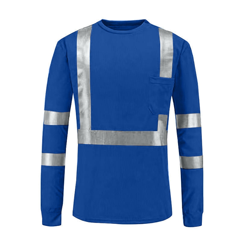 🦺 Stay Seen, Stay Comfortable | Men's High-Visibility Reflective Work Top