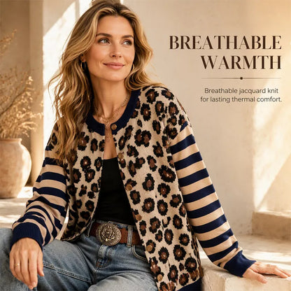 Women's Leopard Print Cardigan