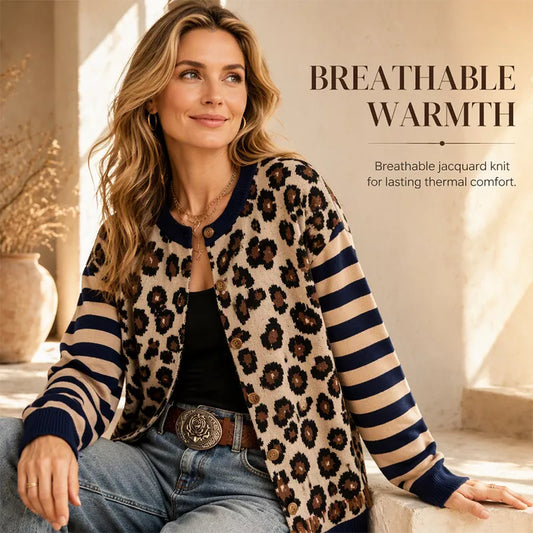 Women's Leopard Print Cardigan