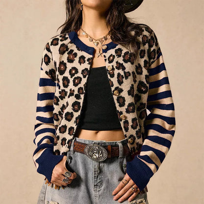 Women's Leopard Print Cardigan