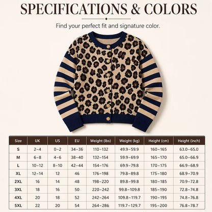 Women's Leopard Print Cardigan