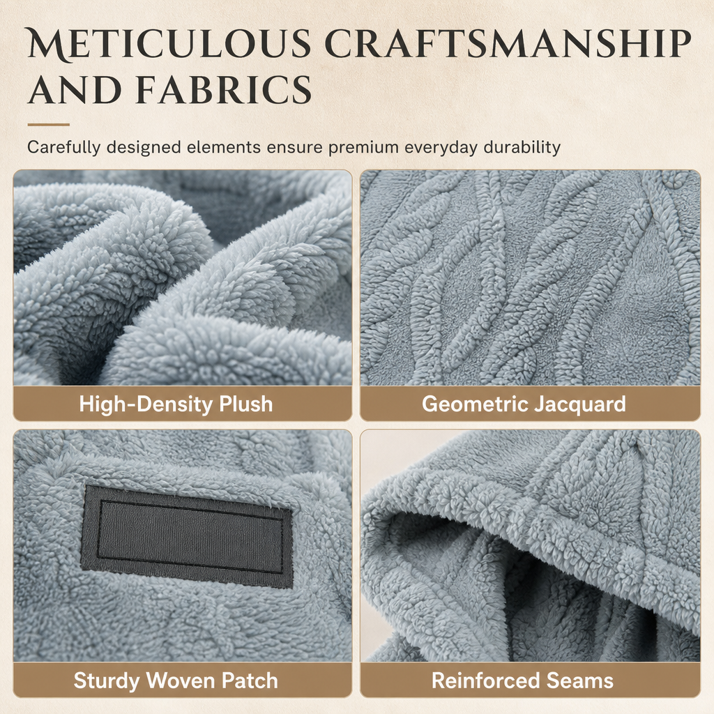 🧥Men's Winter Fleece Lined Hoodie Jacquard Pattern Long Sleeve Pullover Sweatshirt for Casual Outdoor Wear