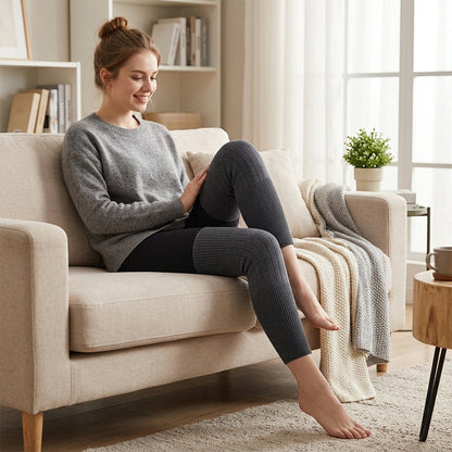 Unisex Extended Cashmere Knee Warmers