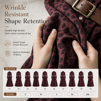 ✨ Cinched Waist, French-Inspired Plaid | Women's Pleated A-Line Dress ⚡ Free Shipping