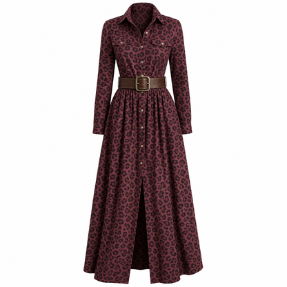 ✨ Cinched Waist, French-Inspired Plaid | Women's Pleated A-Line Dress ⚡ Free Shipping