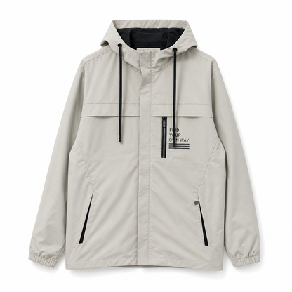 🌧️ Weather Protection, Everyday Versatility | Men's Detachable-Hood Windbreaker