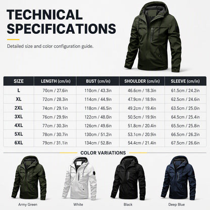 🧥 Clean Lines, Weather-Ready Coverage | Men's Lightweight Hooded Jacket