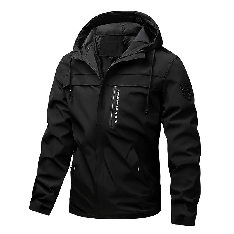🧥 Clean Lines, Weather-Ready Coverage | Men's Lightweight Hooded Jacket