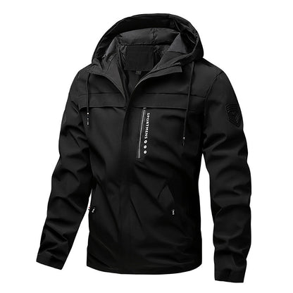 🧥 Clean Lines, Weather-Ready Coverage | Men's Lightweight Hooded Jacket