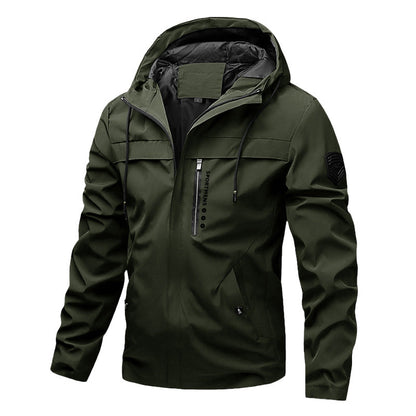 🧥 Clean Lines, Weather-Ready Coverage | Men's Lightweight Hooded Jacket