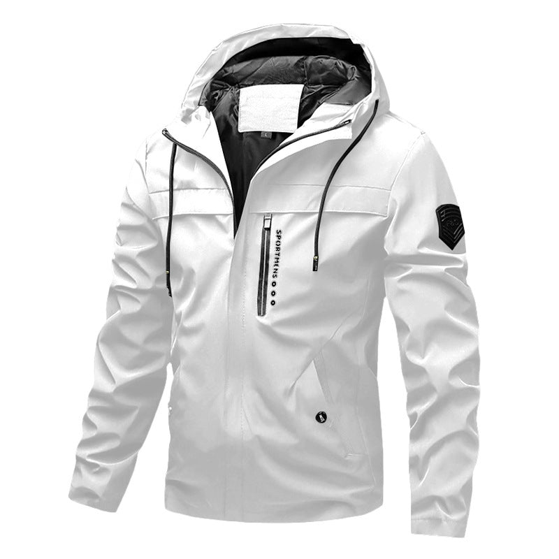 🧥 Clean Lines, Weather-Ready Coverage | Men's Lightweight Hooded Jacket