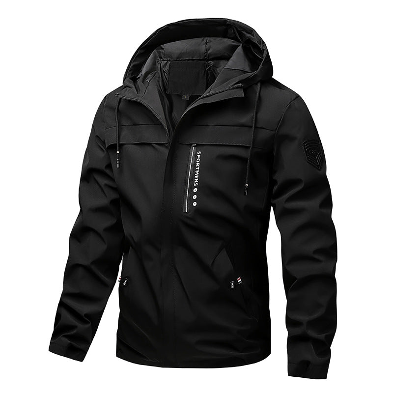 🧥 Clean Lines, Weather-Ready Coverage | Men's Lightweight Hooded Jacket