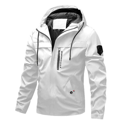 🧥 Clean Lines, Weather-Ready Coverage | Men's Lightweight Hooded Jacket