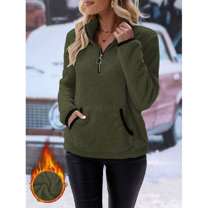 👚✨Women's Half-Zip Warm Plush Sweatshirt✨