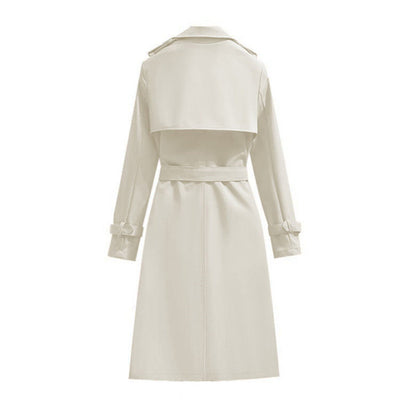 🏷️ Polished from Work to Dinner | Women's Mid-Length Draped Trench Coat