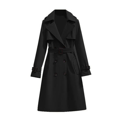 🏷️ Polished from Work to Dinner | Women's Mid-Length Draped Trench Coat