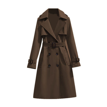 🧥 Smooth Drape, Polished Silhouette | Women's Mid-Length Trench Coat ⚡ Free Shipping